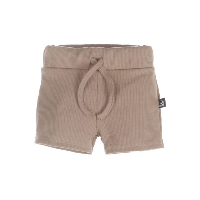 PRE-ORDER Rib jersey short brown