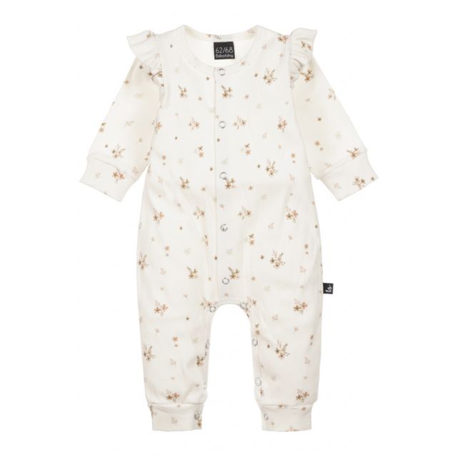 Ruffle boxpakje rib karla offwhite/brown