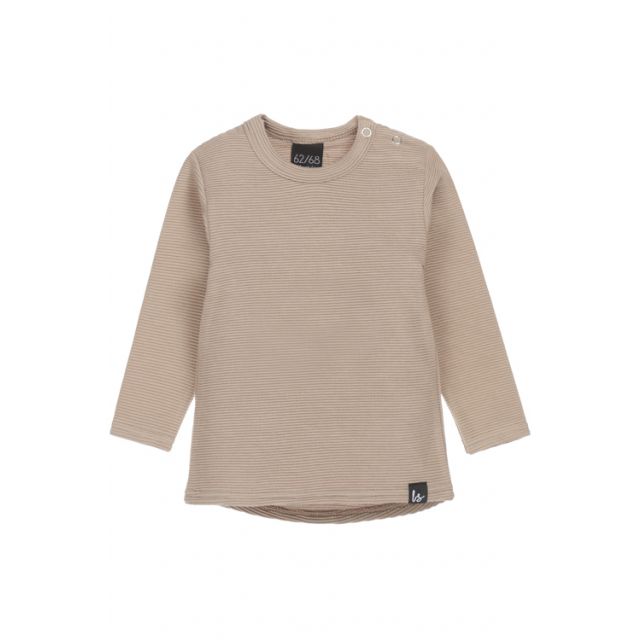 Rib longsleeve light oak (rounded back)