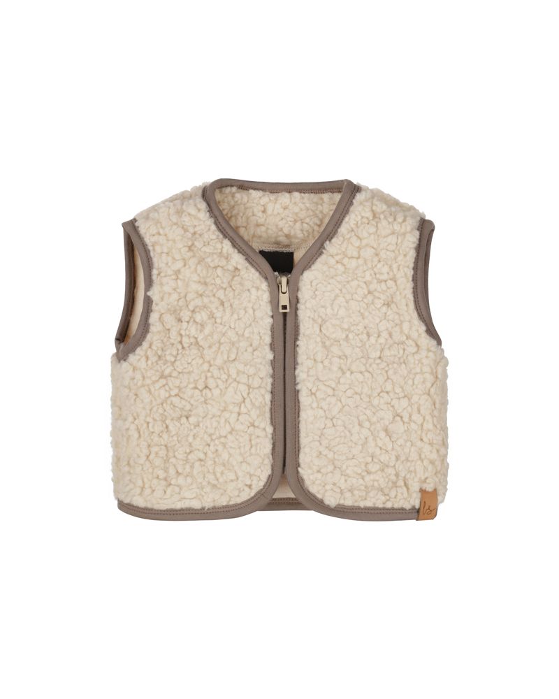 Bodywarmer boucle teddy