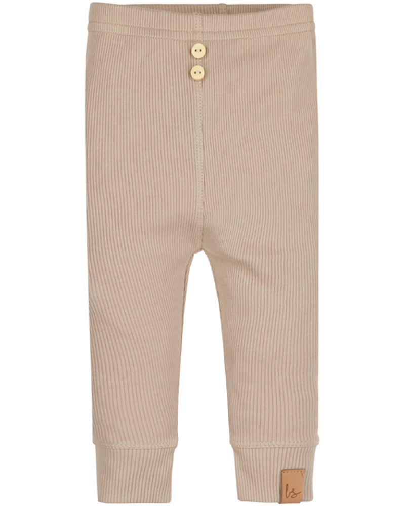 Broekje rib buttons (beige)