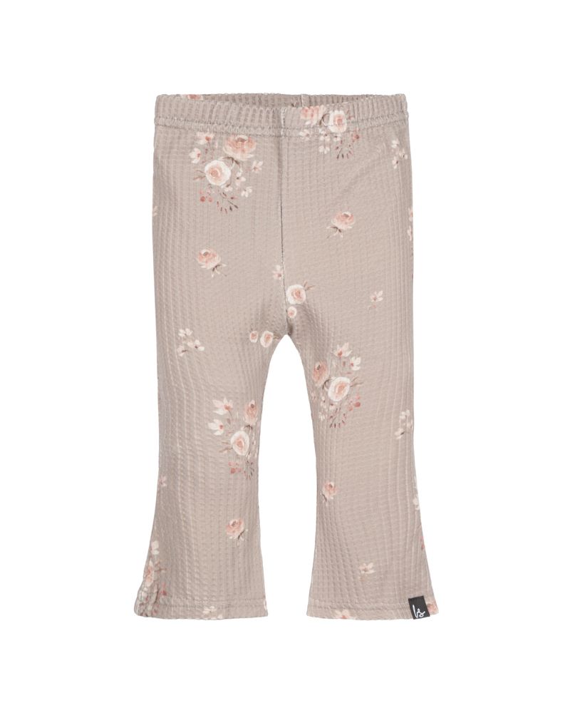 Flared pants wafel little rose frieda light