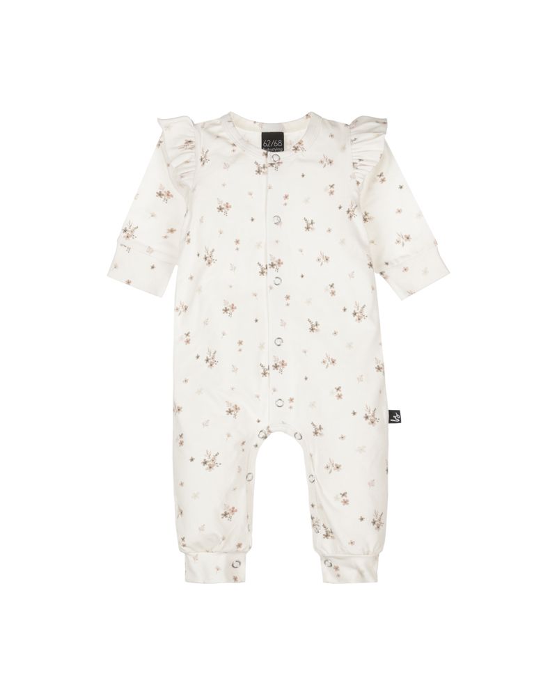 Ruffle boxpakje rib karla offwhite/brown