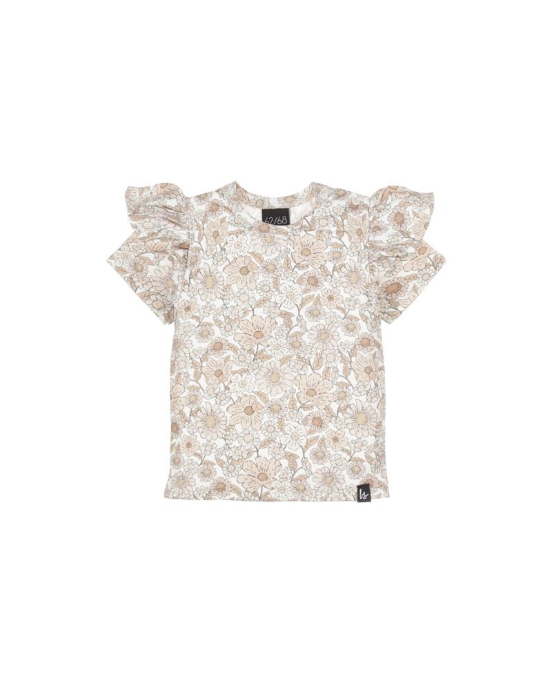 Ruffle t-shirt vintage garden