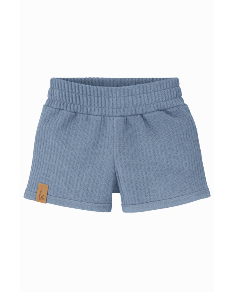 Soft wafel short blue
