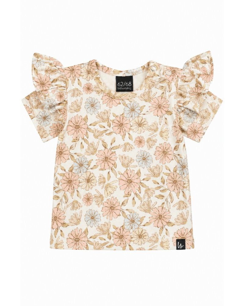 Ruffle t-shirt daisy floral