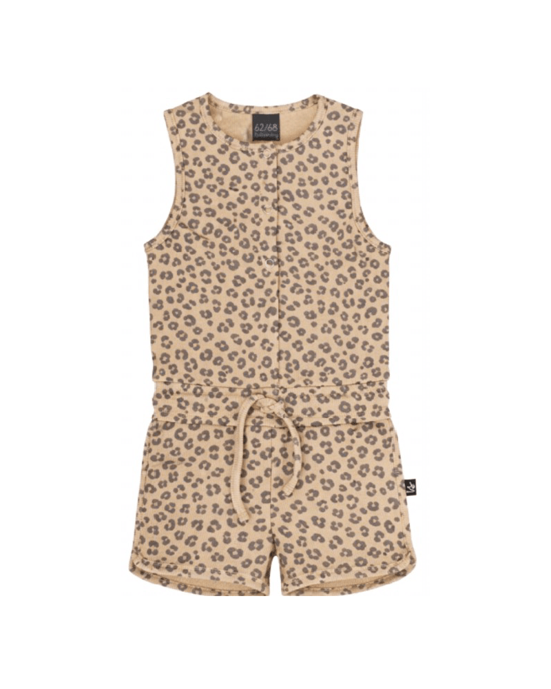 PRE-ORDER Jumpsuit leopard rib