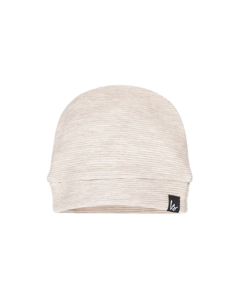 Rib mutsje (beige)