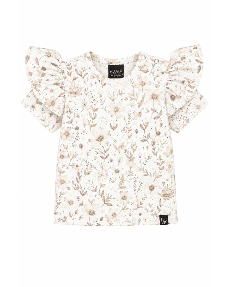 Ruffle t-shirt vintage bloom